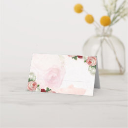 Roses custom Wedding place cards