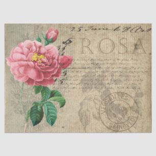 Roses decoupage tissue paper