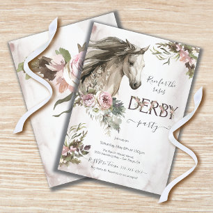 Roses Derby Horse Racing Party Invitation