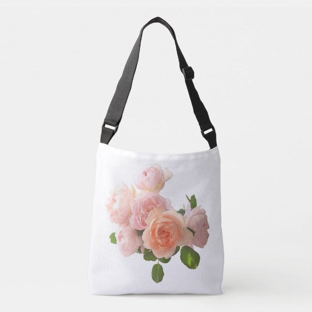 Roses Design Modern Elegant Template Trendy Crossbody Bag (Front)