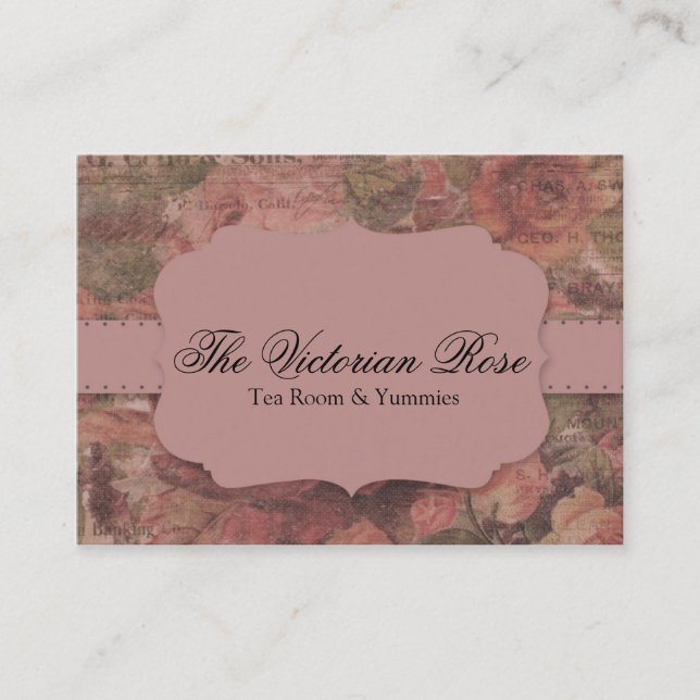 Roses Elegant Business Card (Front)