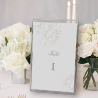 Roses Faux Embossed Ivory Formal Elegant Wedding