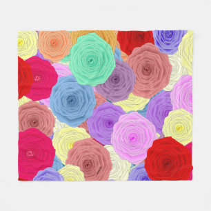 Roses Fleece Blanket
