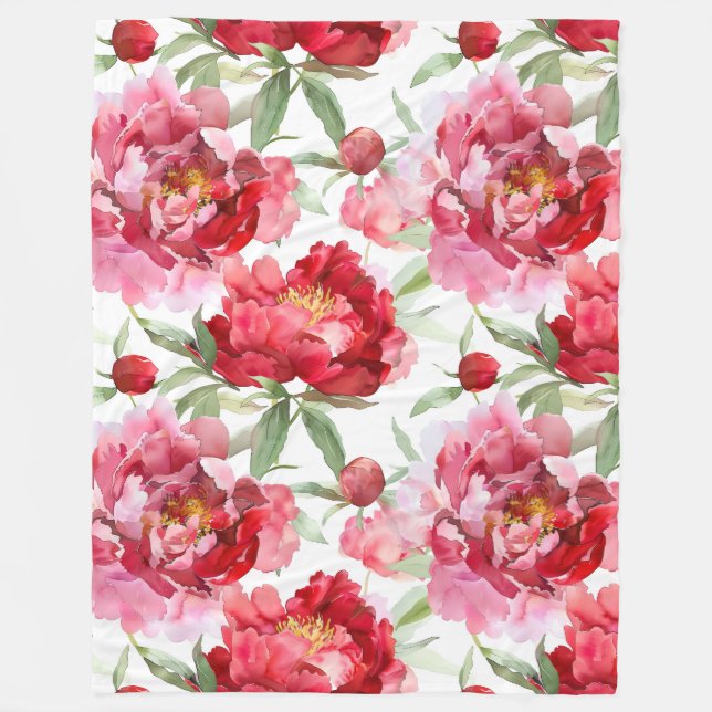 Roses  fleece blanket (Front)