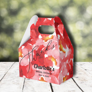 Roses Floral Bridal Shower Favour Box