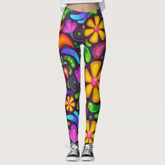 Roses floral green modern Leggings lifewomenstyle