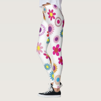 Roses floral green red Leggings lifewomenstyle