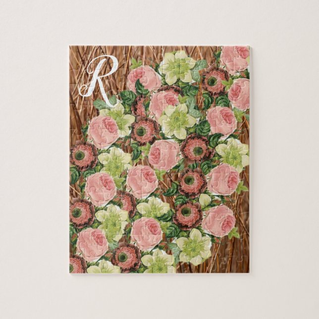 Roses Floral Jigsaw Puzzle Daisy (Vertical)