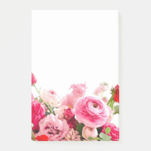 Roses Flowers Blank Template Floral Watercolor Post-it Notes