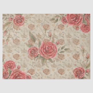 Roses for Book Lovers Tissue Paper