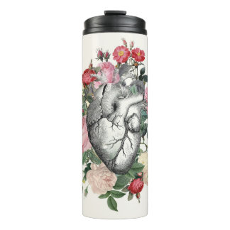Roses for her heart thermal tumbler
