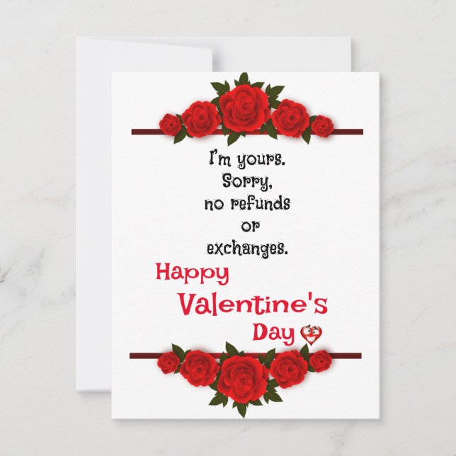 Roses for lover card (Front)