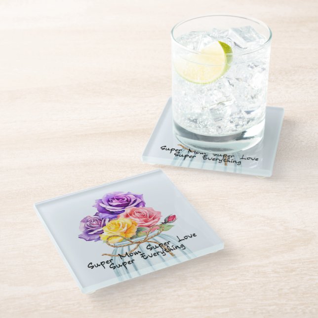 Roses For Mother's Day Coaster (Angled)