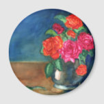 Roses for My Love Magnet<br><div class="desc">Original Watercolor by Paula Atwell.  Beautiful roses in a ceramic vase.</div>