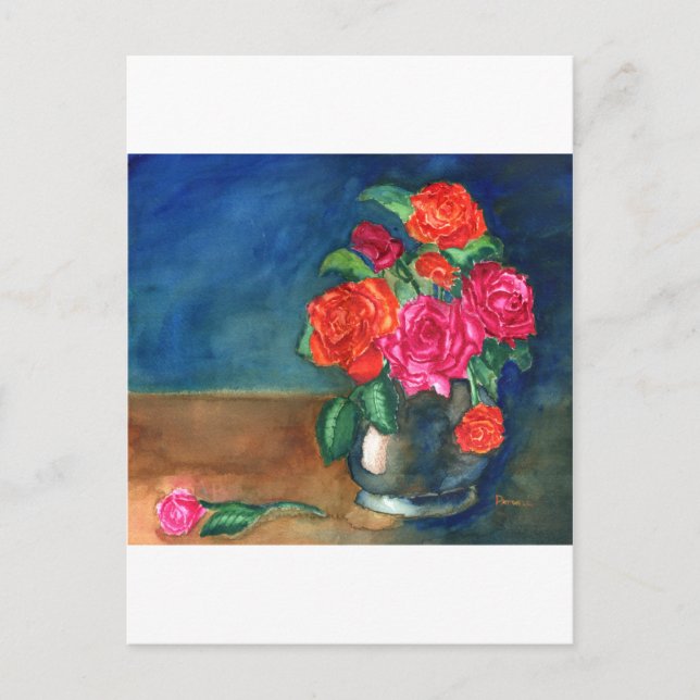 Roses for My Love Postcard (Front)