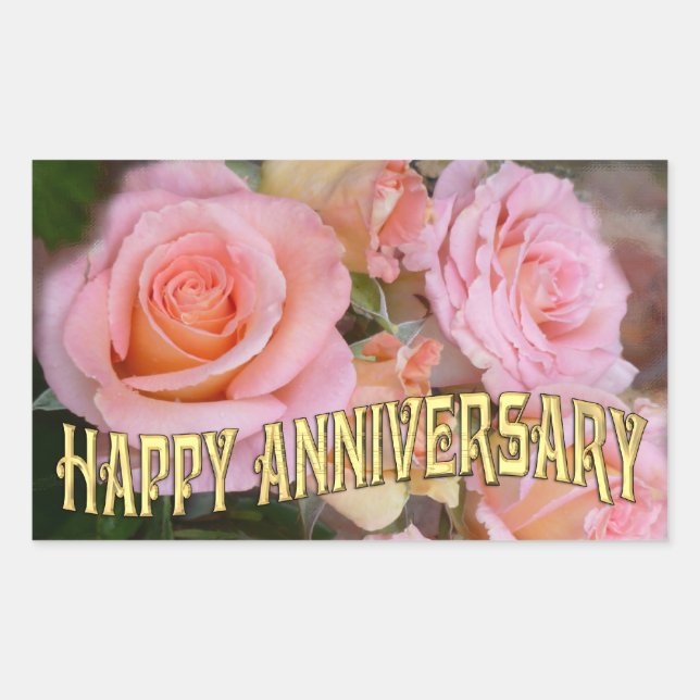 Roses for my Love ~ Thank You Stickers (Front)