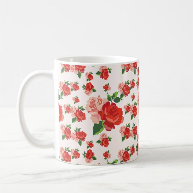 Roses For U Coffee Mug (Left)