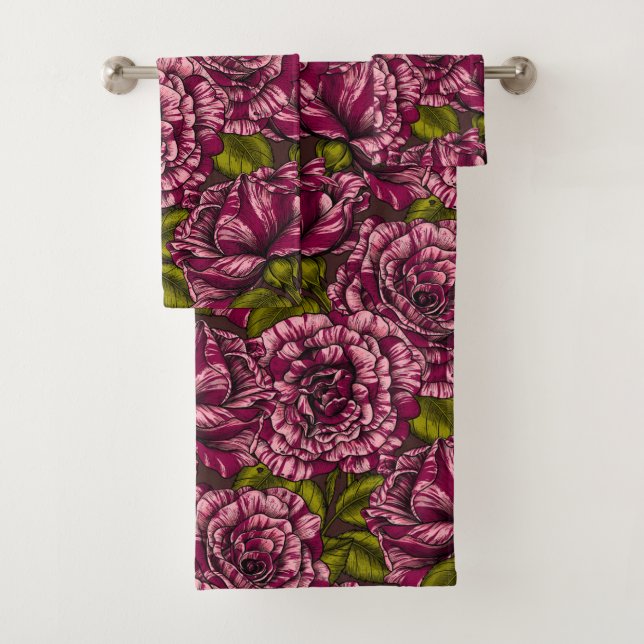 Roses for you bath towel set (Insitu)