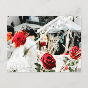 Roses for you on the day of St. George Postcard