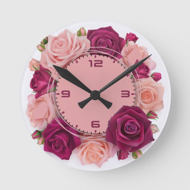 Roses for you round clock (Front)