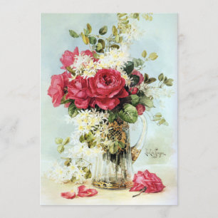 Roses Fresh from the Garden Bridal Shower Invitation