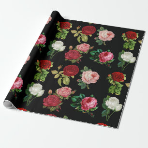 roses galore wrapping paper
