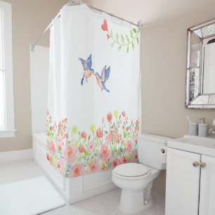 roses garden pretty elegant shower curtain