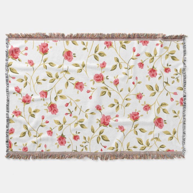 Roses Garden  Throw Blanket (Front)