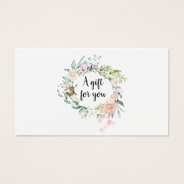 Roses Garland Gift Card (Front)