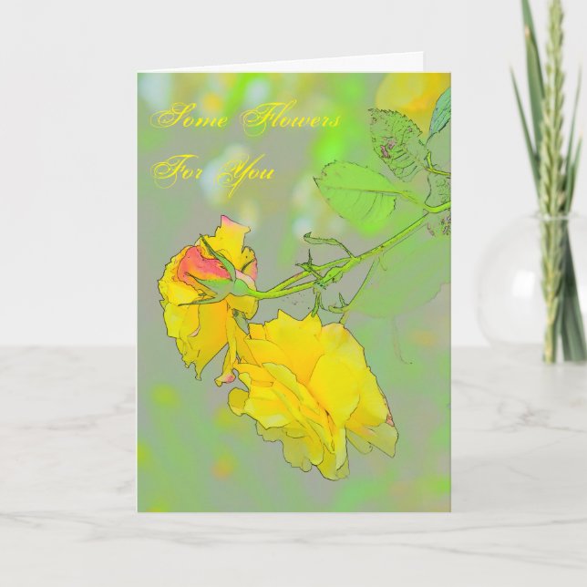 Roses, Get your lovely roses here! Card (Front)