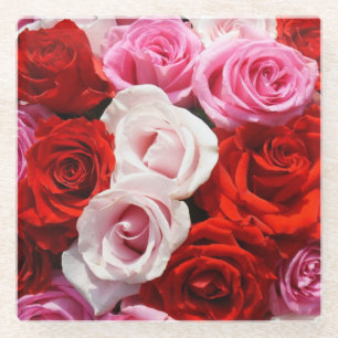 Roses Glass Coaster