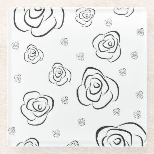 Roses Glass Coaster