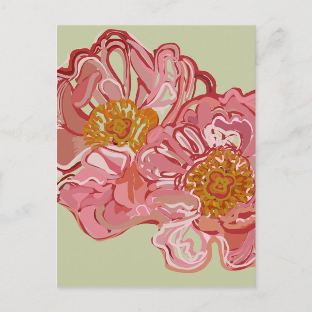 Roses graphic design  postcard (Front)