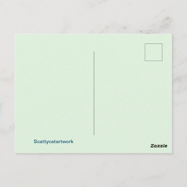 Roses graphic design  postcard (Back)