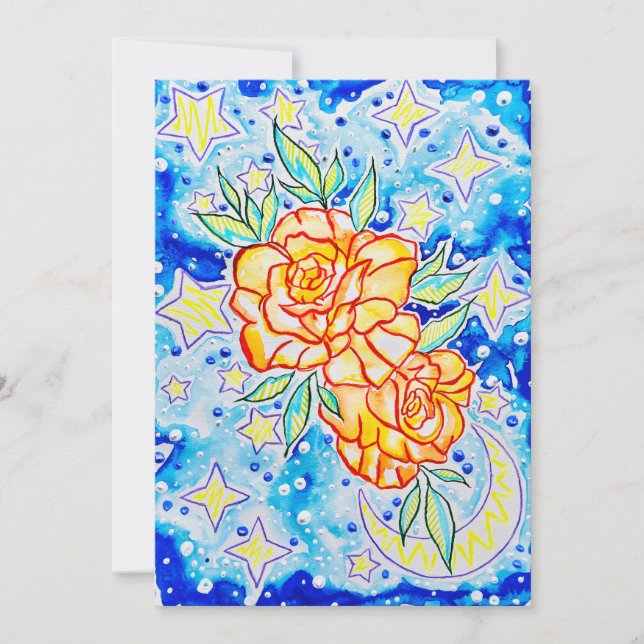 Roses Greeting Invitation (Front)