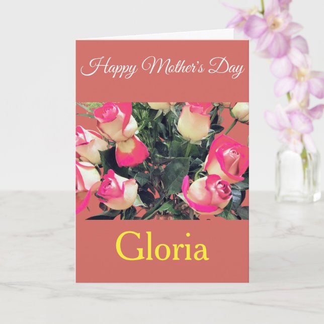 ROSES HAPPY MOTHER'S DAY CARD (Orchid)