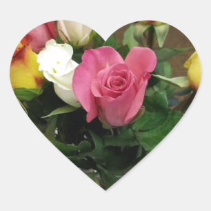 Roses Heart Sticker