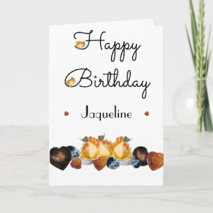 Roses Hearts Happy Birthday Greeting Card