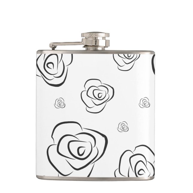 Roses Hip Flask (Front)