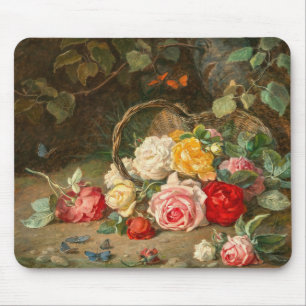 Roses in a Basket – Josef Neugebauer Mouse Mat