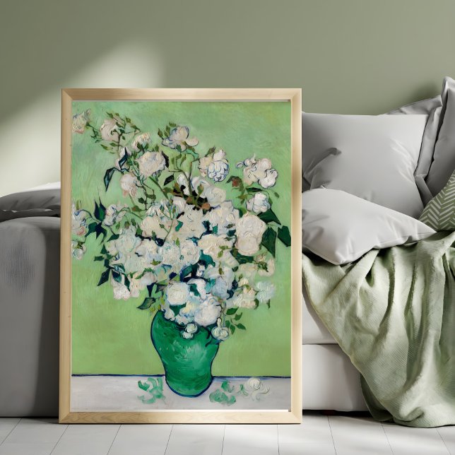 Roses in a Green Vase by Vincent van Gogh Photo Print (Creator Uploaded)