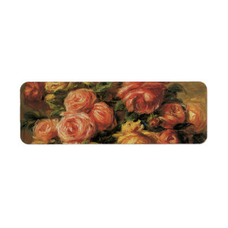 Roses in a Vase by Pierre Renoir, Vintage Fine Art