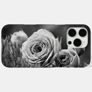 Roses in Black and White iPhone 16 Pro Max Case