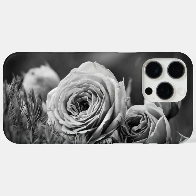 Roses in Black and White Case-Mate iPhone Case (Back (Horizontal))