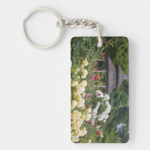 Roses in bloom and Gazebo Rose Garden at the Key Ring