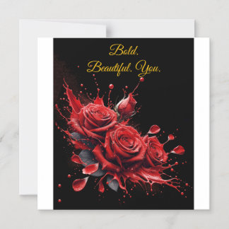 Roses in Bloom - Elegant Birthday Magnetic Invitation
