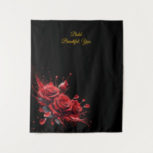 Roses in Bloom - Elegant Birthday Tapestry
