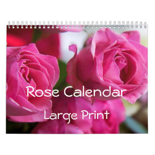 Roses in Bloom Large Print Calendar