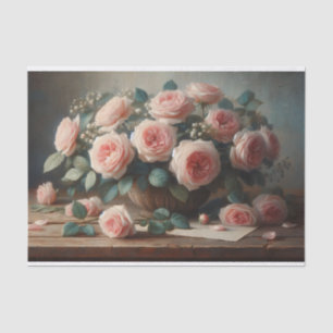 Roses in Blush Pink Decoupage Tissue Paper