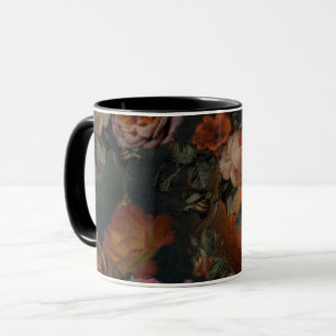Roses In Fall Vintage Colours Botanical Garden Mug